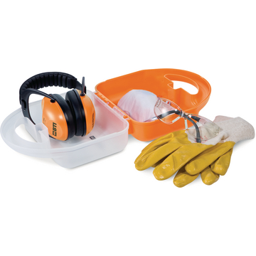 PSA-Koffer, Arbeitsschutz, Gehörschutzkapseln, Schutzbrillen, Handschuhe, Feinstaubmasken, PSA-Box